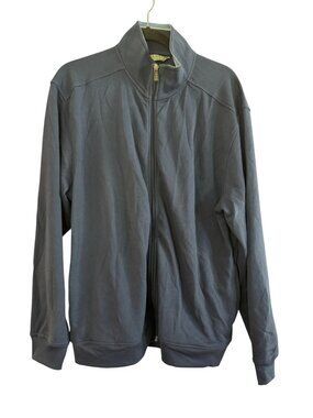 Izod Extreme Function Golf Full-Zip Jacket L/G Blue Lightweight Performance Wear